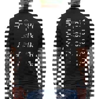 テニス 部活 面白いtシャツ 視力検査 メンズ おもしろ 文字 服 練習着 ネタ キッズ メンズTシャツ バックプリント - Kawaiitshirt