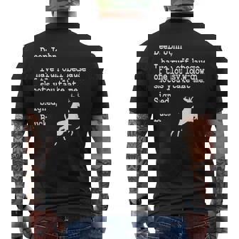 ディア・ジョン メンズTシャツ バックプリント - Kawaiitshirt