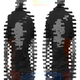 トイプードルシリーズ「シルバー（グレー）」 メンズTシャツ バックプリント - Kawaiitshirt