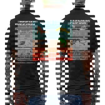 トカゲ 爬虫類 フトアゴヒゲトカゲ 動物 ポスター 種 ヤモリ メンズTシャツ バックプリント - Kawaiitshirt