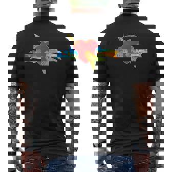 トム・ペティとハートブレイカーズのクラシックロゴ。 メンズTシャツ バックプリント - Kawaiitshirt