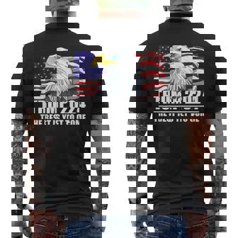 トランプ 2024年 イーグル アメリカ国旗 ドナルド・トランプ選挙 2024年 メンズTシャツ バックプリント - Kawaiitshirt