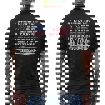 トランプが気に入らなければ、おそらく私を気に入らないでしょう メンズTシャツ バックプリント - Kawaiitshirt