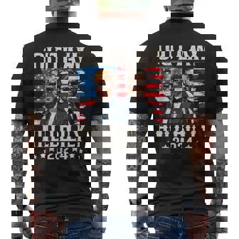 トランプ・ヴァンス'24 アウトロー・ヒルビリーアメリカ国旗ヴィンテージ メンズTシャツ バックプリント - Kawaiitshirt