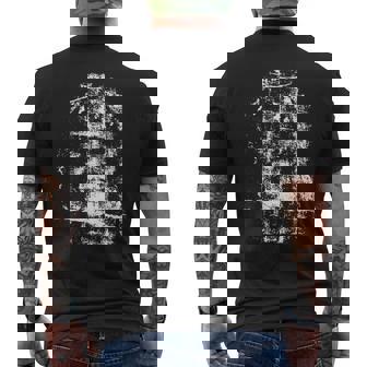 トリノのシュラウド イエス・キリストの顔 メンズTシャツ バックプリント - Kawaiitshirt