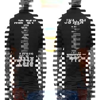 トレンを愛する男 メンズTシャツ バックプリント - Kawaiitshirt