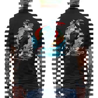 トロピカルフリゲートバード メンズTシャツ バックプリント - Kawaiitshirt