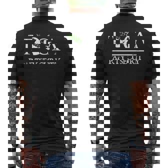 トーガパーティーセキュリティ-面白いギリシャ大学パーティー メンズTシャツ バックプリント - Kawaiitshirt