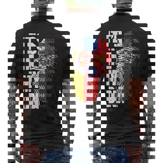 ドイツとセルビアのdna遺産フラグ メンズTシャツ バックプリント - Kawaiitshirt