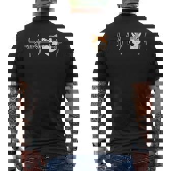 ドッグハートビートi ファニー秋田犬 メンズTシャツ バックプリント - Kawaiitshirt