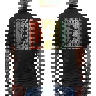 ドッジボール選手 レトロ ドッジボール ギフト メンズTシャツ バックプリント - Kawaiitshirt