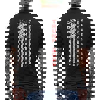 ドナルド・トランプ 2028 アメリカを取り戻す 選挙 アメリカ国旗 メンズTシャツ バックプリント - Kawaiitshirt
