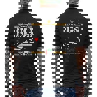 ドバイ アラブ首長国連邦Uaeお土産 おもしろ ラブ ドバイ メンズTシャツ バックプリント - Kawaiitshirt