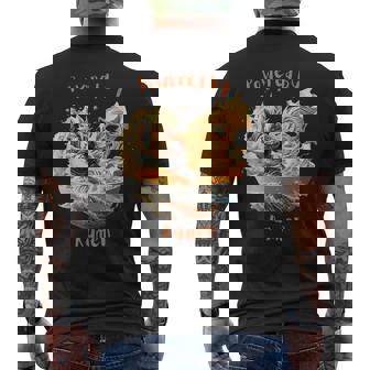 ドラゴンボウル戦士とラーメン波動力 メンズTシャツ バックプリント - Kawaiitshirt