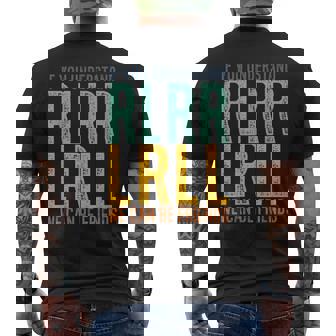 ドラマー Rlrr Lrll パラディドル ドラム ドラム レトロ ヴィンテージ メンズTシャツ バックプリント - Kawaiitshirt