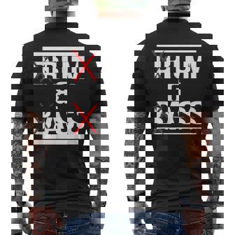 ドラムンベース Dnb 面白いモチーフ メンズTシャツ バックプリント - Kawaiitshirt