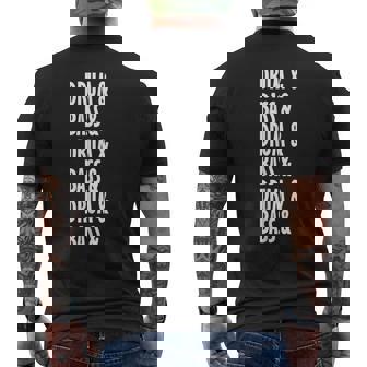 ドラムンベースミュージックリキッドジャングルedmクールドラム＆ベース メンズTシャツ バックプリント - Kawaiitshirt