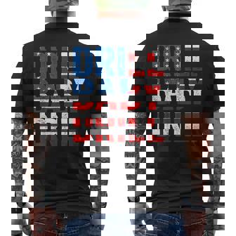 ドリル ベビー ドリル トランプ 2024 マーチ ドリル ベビードリル メンズTシャツ バックプリント - Kawaiitshirt