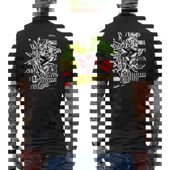 ドロンジョデザインe メンズTシャツ バックプリント - Kawaiitshirt