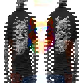 ドワーフ・スピッツ ポメラニアン ポム・スウィート・ジャーマン・スピッツ メンズTシャツ バックプリント - Kawaiitshirt