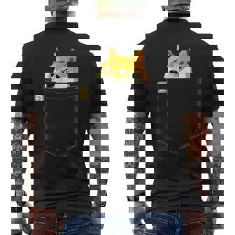 ドージコインシャツフェイクポケットシャツドージコイントゥザムーン メンズTシャツ バックプリント - Kawaiitshirt