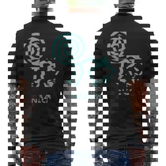 ナスカ ライン ペルー ジオグリフ 宇宙飛行士 ハチドリ モンキー メンズTシャツ バックプリント - Kawaiitshirt