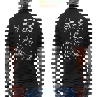 ナスカの地上絵 メンズTシャツ バックプリント - Kawaiitshirt