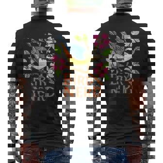 ナツハッチ 鳥 オタク ハナミズキ 木 アート メンズTシャツ バックプリント - Kawaiitshirt