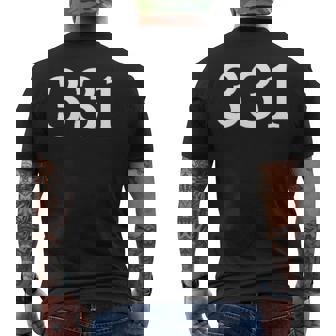 ナンバー331 ポケットナンバー スポーツジャージ 誕生日 メンズTシャツ バックプリント - Kawaiitshirt