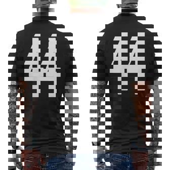 ナンバー44インチホワイトポケットスタイルバージョン。 メンズTシャツ バックプリント - Kawaiitshirt