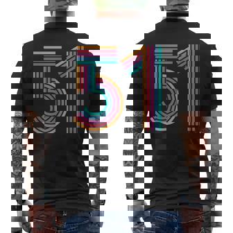 ナンバー51 Fifty-One Anniversary 男女 51歳の誕生日 メンズTシャツ バックプリント - Kawaiitshirt
