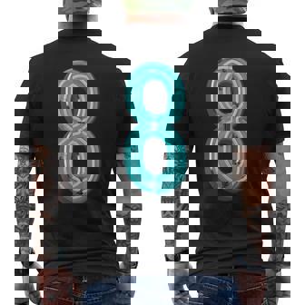 ナンバー8 、ファニーナンバーエイトtシャツ メンズTシャツ バックプリント - Kawaiitshirt