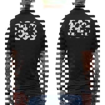 ナンバー883 ポケットナンバー スポーツジャージ 誕生日 メンズTシャツ バックプリント - Kawaiitshirt