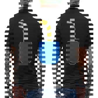 ニシキアナゴ（いん・ざ・ぽけっと）【どうぶつフレンズ】魚 水族館の生き物 かわいい 面白い 動物 チンアナゴ イラスト メンズTシャツ バックプリント - Kawaiitshirt