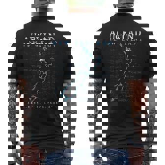 ニュージーランド オークランド メンズTシャツ バックプリント - Kawaiitshirt