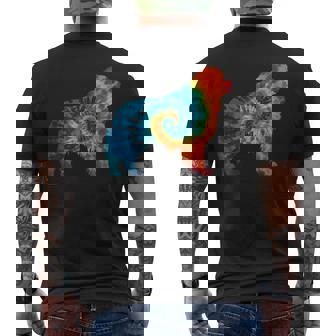 ニューファンドランド犬のレトロなデザイン メンズTシャツ バックプリント - Kawaiitshirt