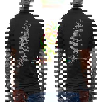 ネイティブアメリカン ココペリ 羽付き 1 ファンファン ファン メンズTシャツ バックプリント - Kawaiitshirt