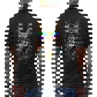 ノルウェージャン・フォレスト・キャット ノルウェージャン・キャットkogkatt フォレスト・キャット メンズTシャツ バックプリント - Kawaiitshirt