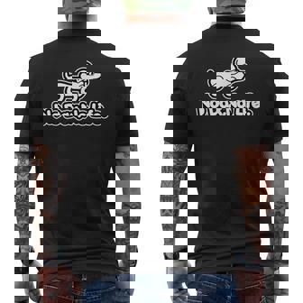 ノー ダックス ノー ライフ No Daxno Life フロント＆バックプリント メンズTシャツ バックプリント - Kawaiitshirt