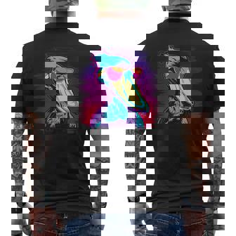 ハシビロコウ 鳥類 鳥類学者 ホエールビル 動物 メンズTシャツ バックプリント - Kawaiitshirt