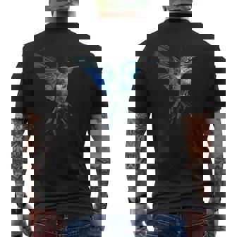 ハチドリ 鳥モチーフ 動物 イラスト ハチドリ メンズTシャツ バックプリント - Kawaiitshirt