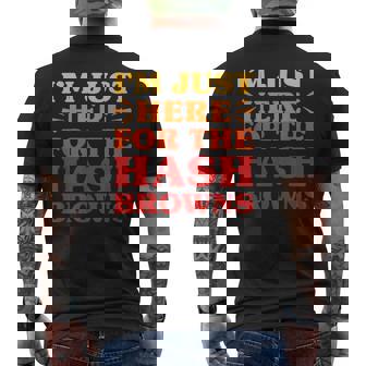 ハッシュブラウンズ I Love Hash Browns面白い食べ物 ハッシュブラウンズ好き メンズTシャツ バックプリント - Kawaiitshirt