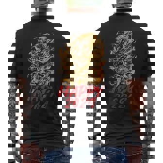 ハッピー2024ドラゴンイヤーチャイニーズ2024ハッピーニューイヤー メンズTシャツ バックプリント - Kawaiitshirt