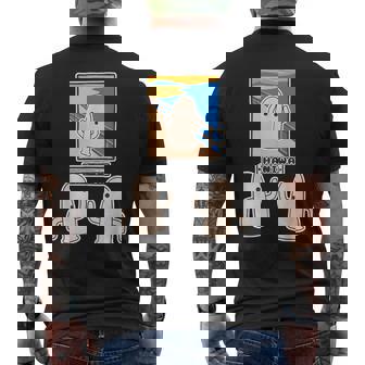 ハニワくん の ムンクの叫び と 見つめる 埴輪【ゆるフレンズ】名画 パロディ キャラクター かわいい イラスト 面白い メンズTシャツ バックプリント - Kawaiitshirt