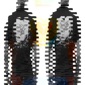 ハニーデューメロン ハート型 サマーフルーツ メンズTシャツ バックプリント - Kawaiitshirt