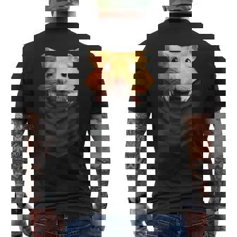 ハムスター 面白いtシャツ 胸ポケット かわいい メンズ 子供 おもしろ 服 雑貨 グッズ ネタ ゆるキャラ メンズTシャツ バックプリント - Kawaiitshirt