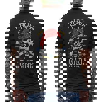 ハロウィン 怖い海賊 スカル・クロスボーン 海賊おじいちゃん メンズTシャツ バックプリント - Kawaiitshirt