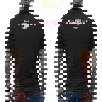 ハローキティ Usデザイン ハート ピンク メンズTシャツ バックプリント - Kawaiitshirt