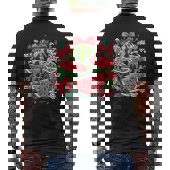 ハローサマー 2025 ガールズ スイカ おもしろバケーション キッズ メンズTシャツ バックプリント - Kawaiitshirt