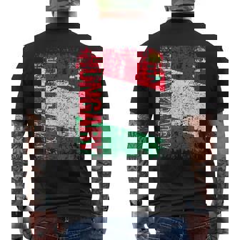 ハンガリー 旗 大 国旗 メンズ レディース キッズ ハンガリー メンズTシャツ バックプリント - Kawaiitshirt